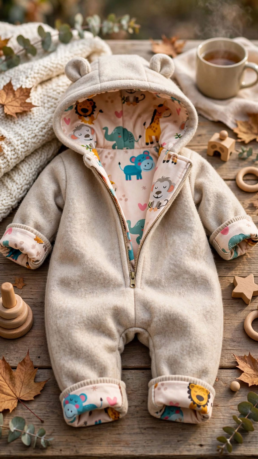 Welchen Stoff würdet ihr als Futter für einen Baby-Walkanzug verwenden?