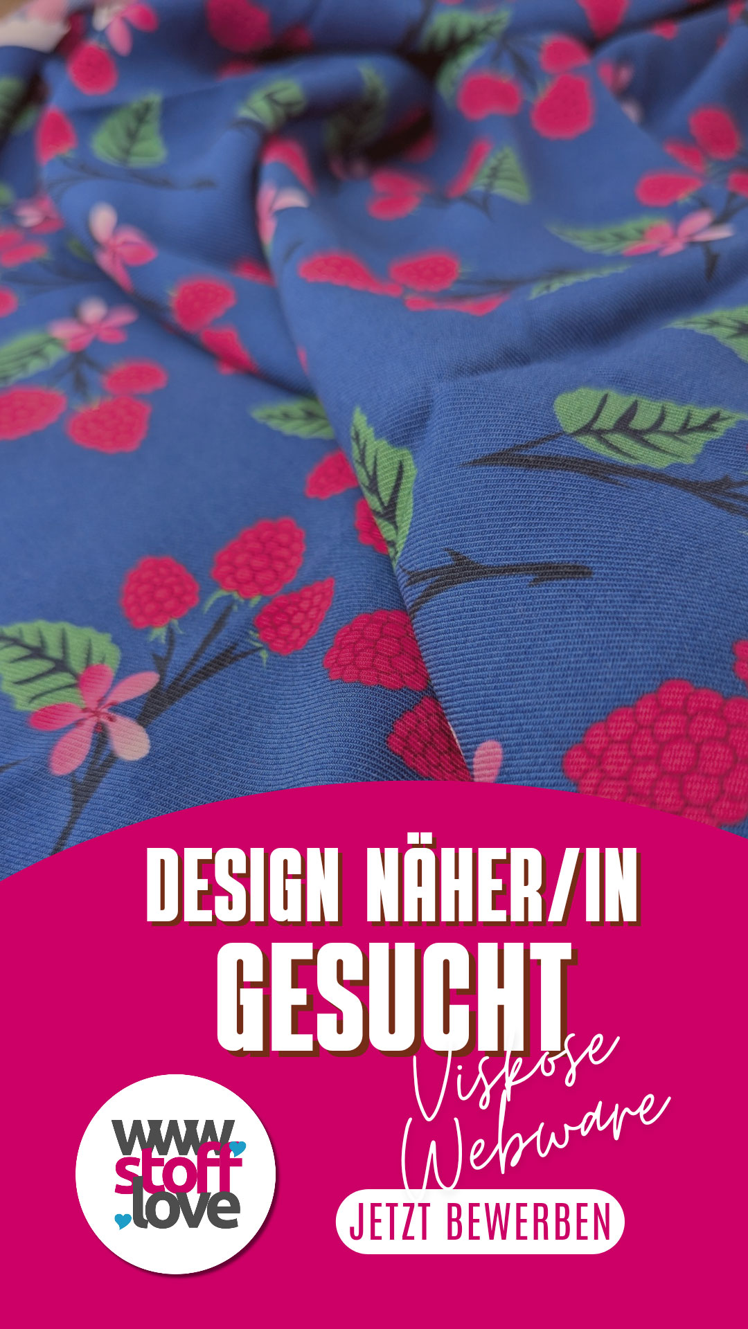 1,5m Viskose Stoff - Designnäher/in gesucht!
