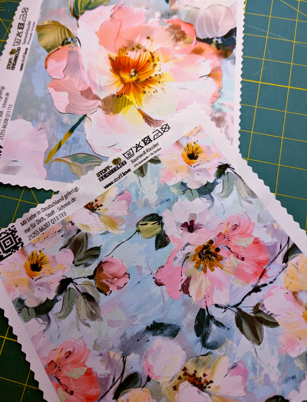 🌸✨ Neue Stoffkollektion „Blumen Romanze“ bei Stoff-Schmie.de! 🌷🧵