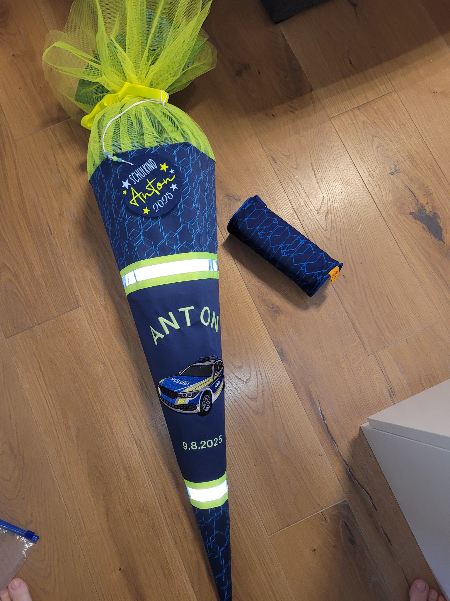 🚨 Wenn Blaulichtträume wahr werden – Polizei-Schultüte à la Nadine! 🚔✨