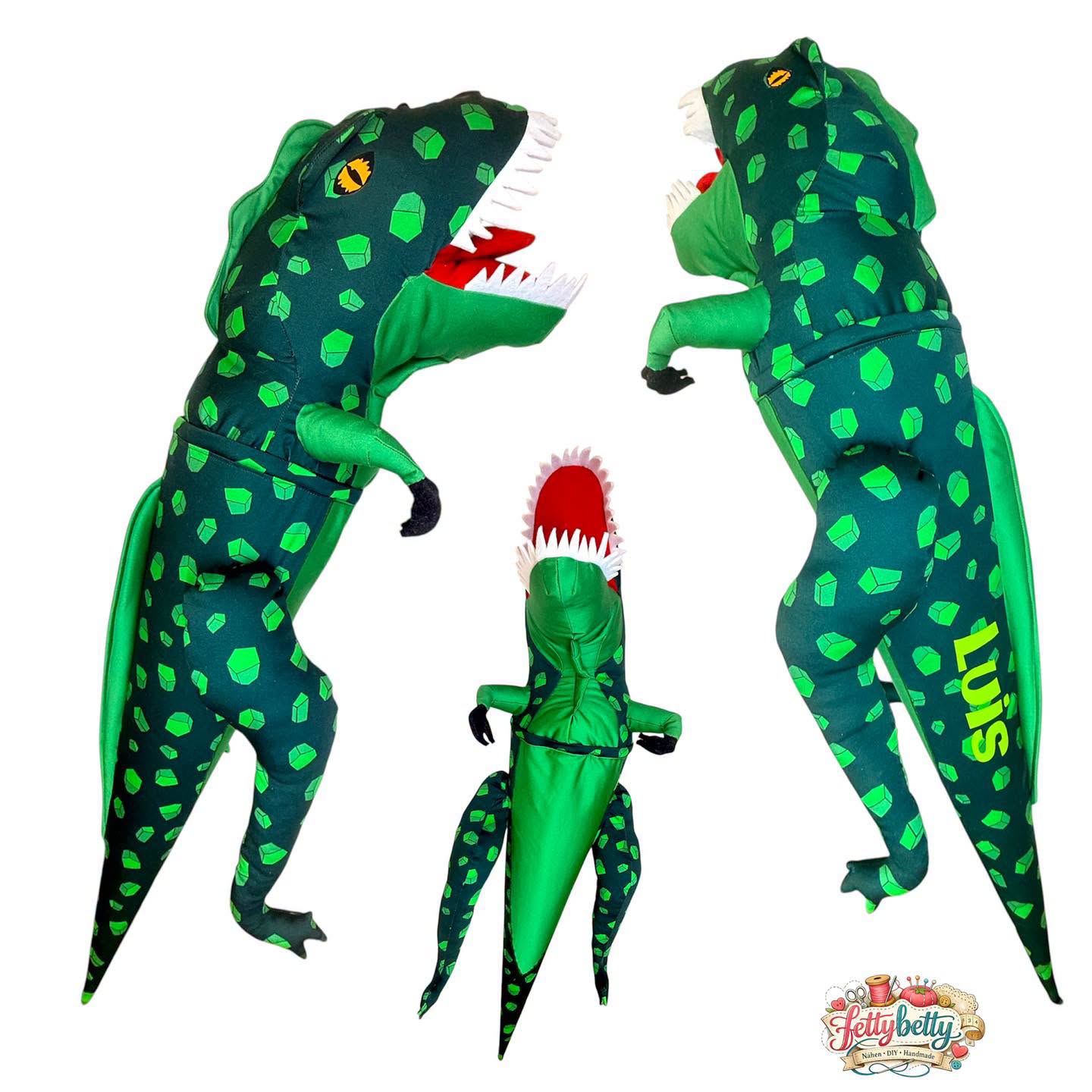 Individuelle Dino-Schultüte von Aline aus Fettybetty, genäht nach dem Schnittmuster Dragobert von Kits4Kids.