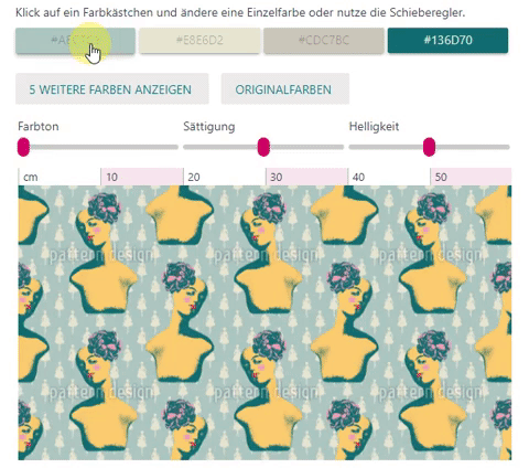 Ein Praxisbeispiel - Farbkarte + Codes