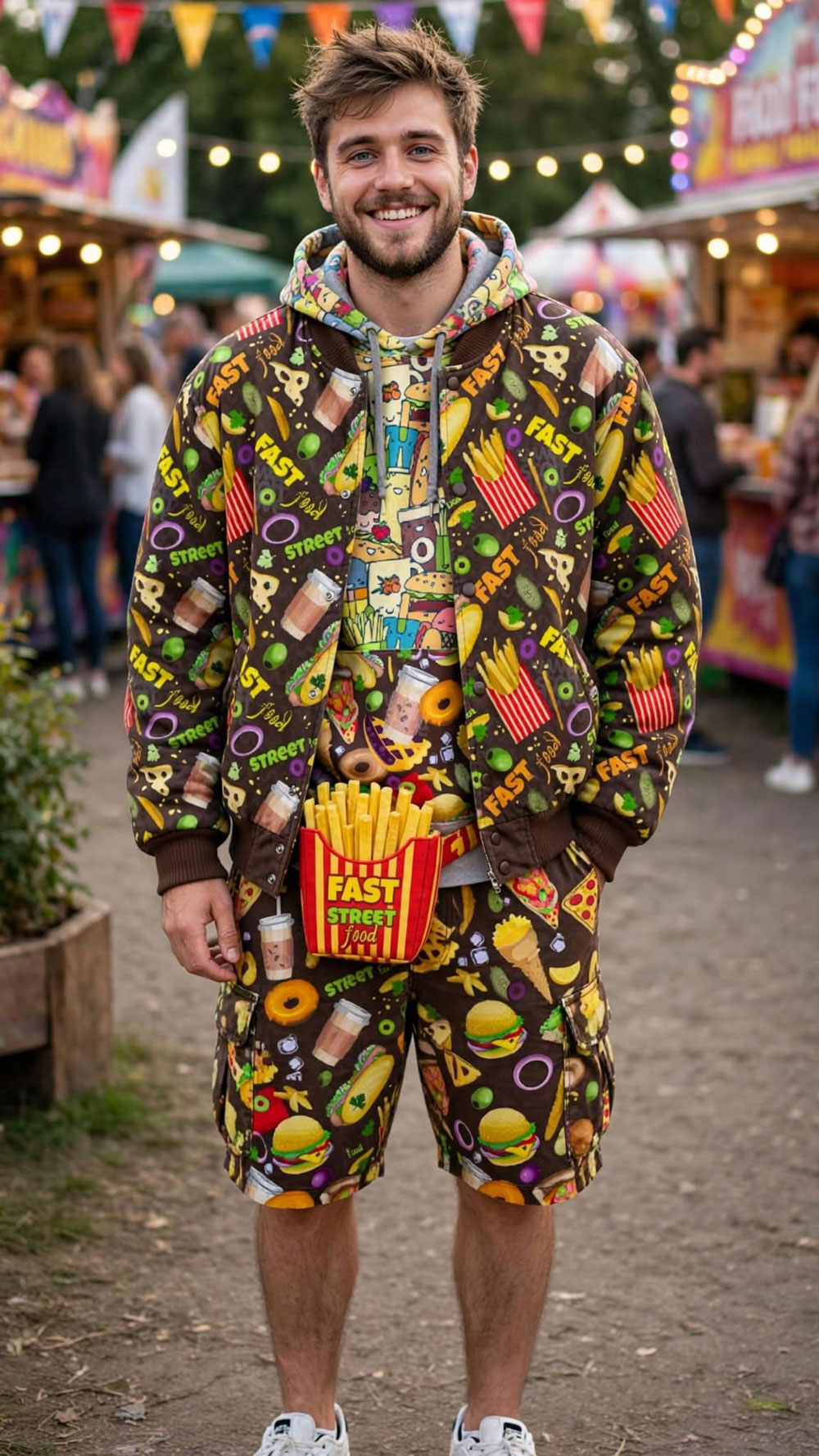 Fast Food trifft College-Style: Der lässige Herren-Look