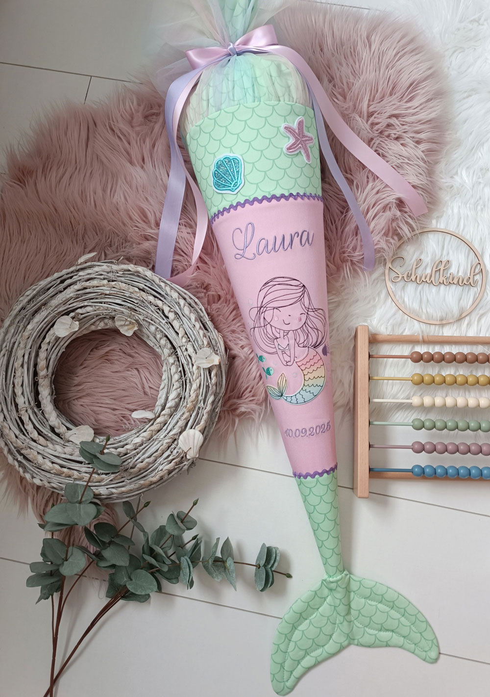 Meerjungfrau trifft Regenbogen – eine Schultüte zum Abtauchen 🧜‍♀️🌈✨