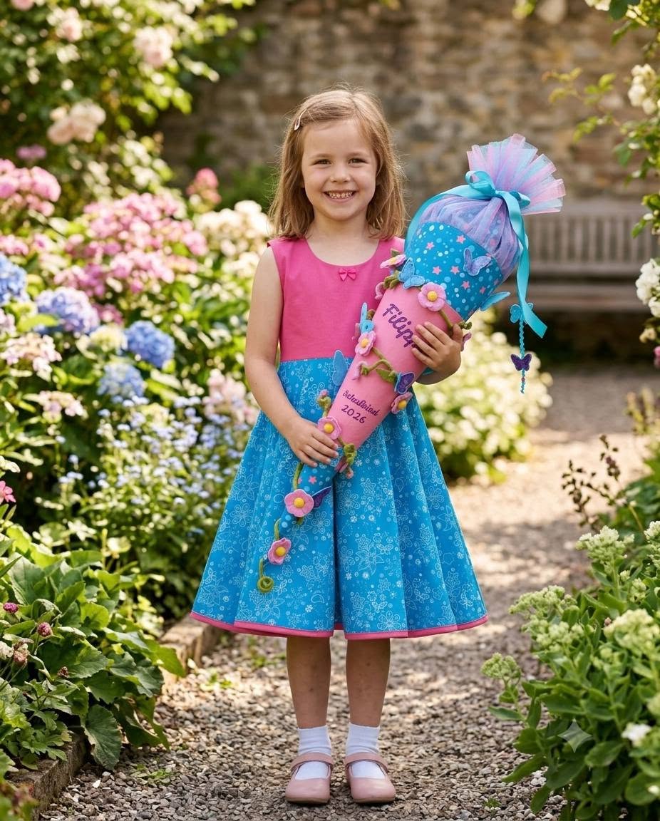 Ein Kleid zum Verlieben – perfekt abgestimmt auf Schultüte und Schulranzen