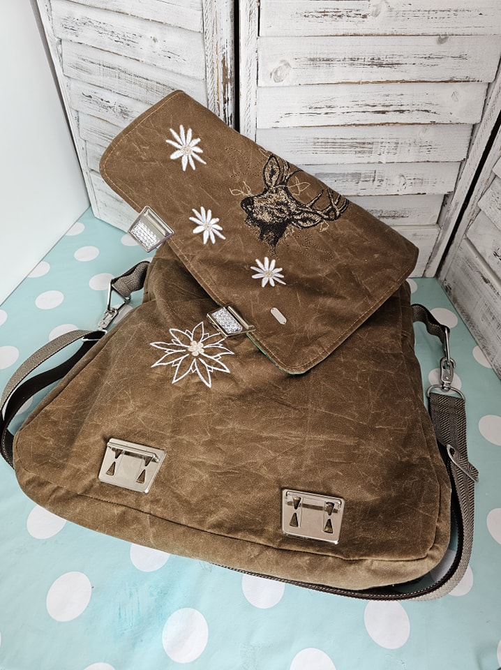 Ein Blick auf den Messengerbag von Silke von Stoffgedöns