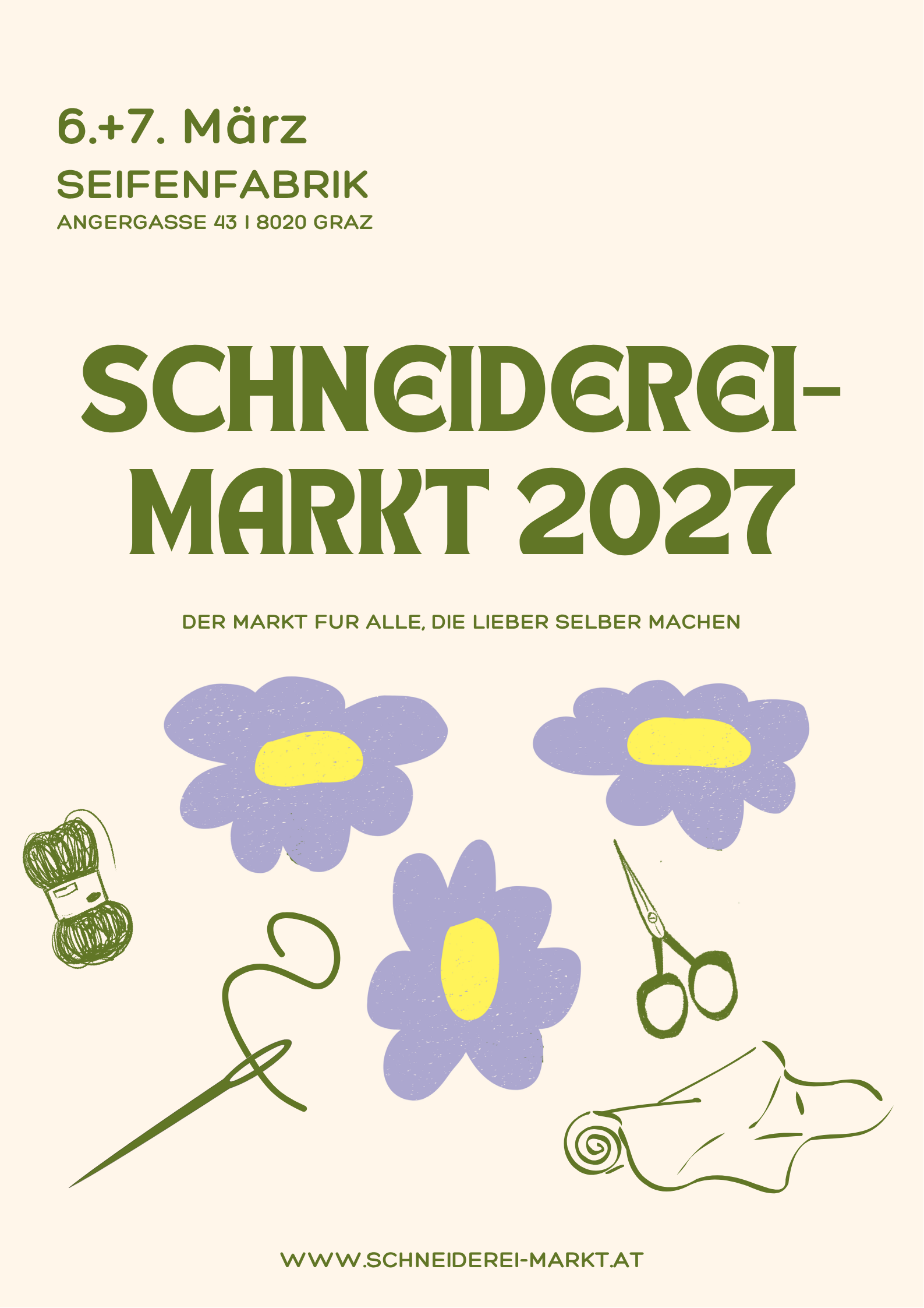 Schneiderei-Markt in der Seifenfabrik Graz