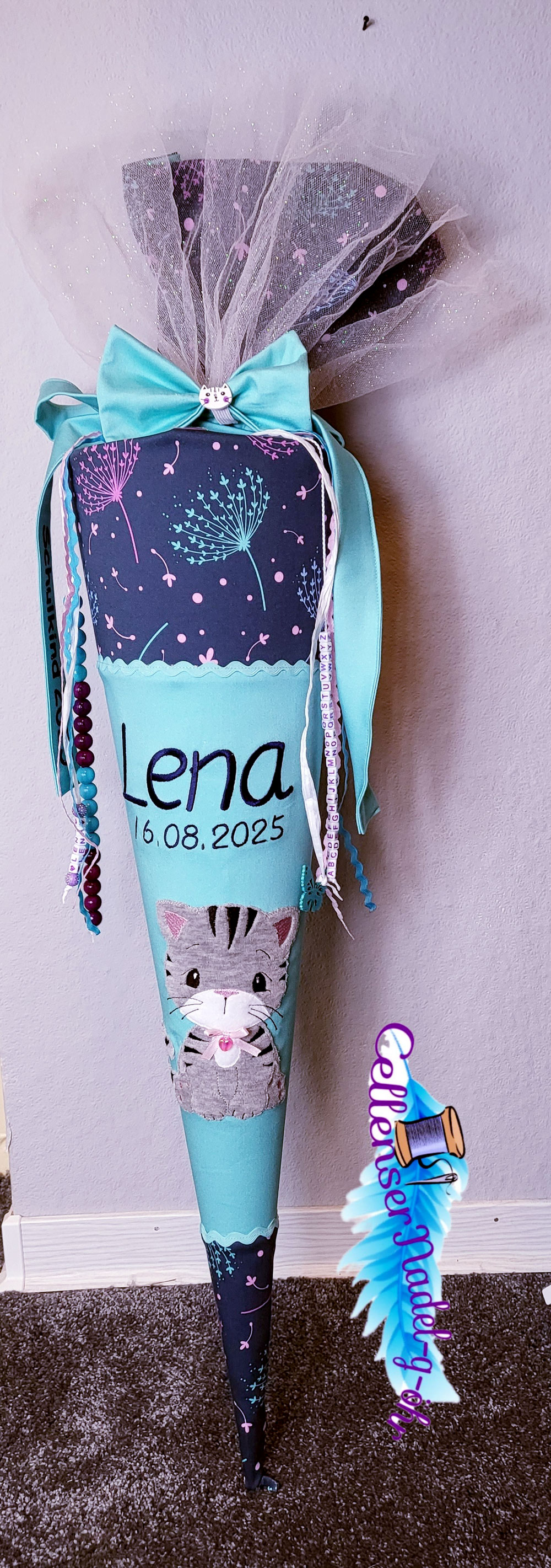 Zum ersten Mal Lina – Schultütenliebe trifft Ranzenliebe 💜🎒