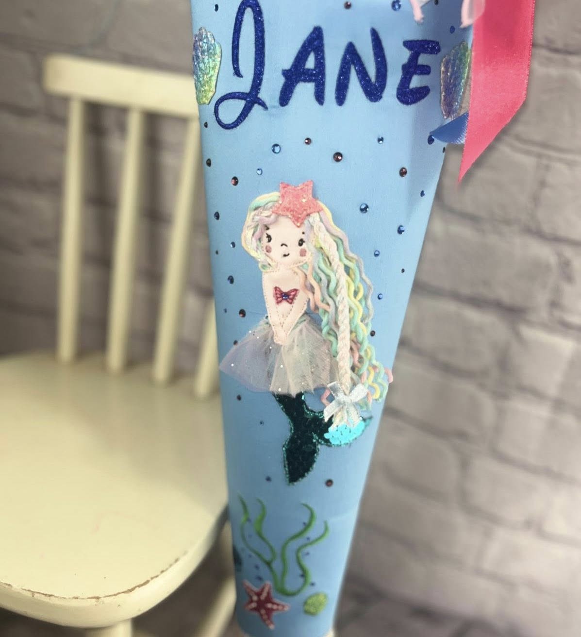 Eine Schultüte wie aus dem Meer – liebevolles DIY für kleine Meerjungfrauen