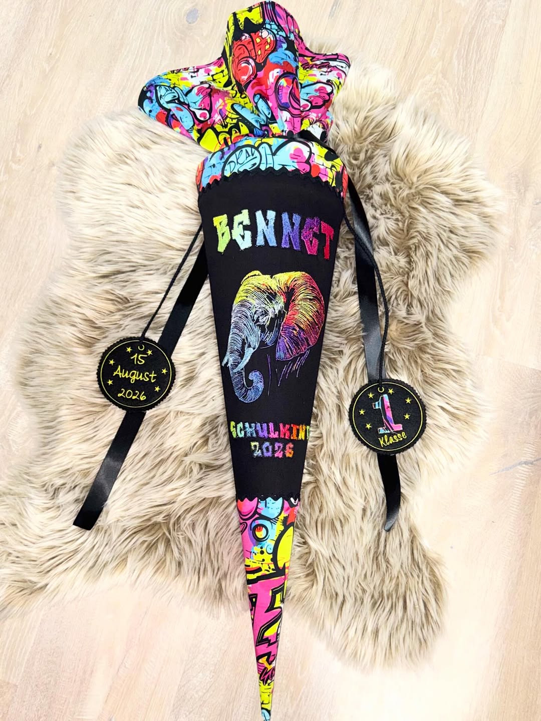 Einschulung mit Style – die Skatepark-Schultüte von Ina